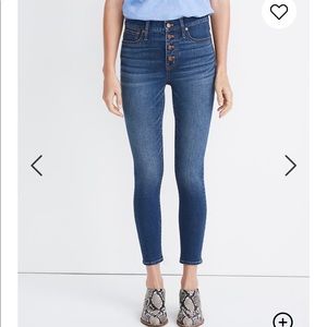 Madewell BNWT 9” Mid-rise Skinny Crop Jeans